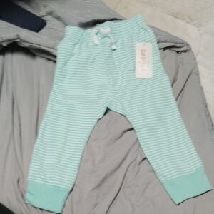 Cat & Jack Mint Green Striped Joggers